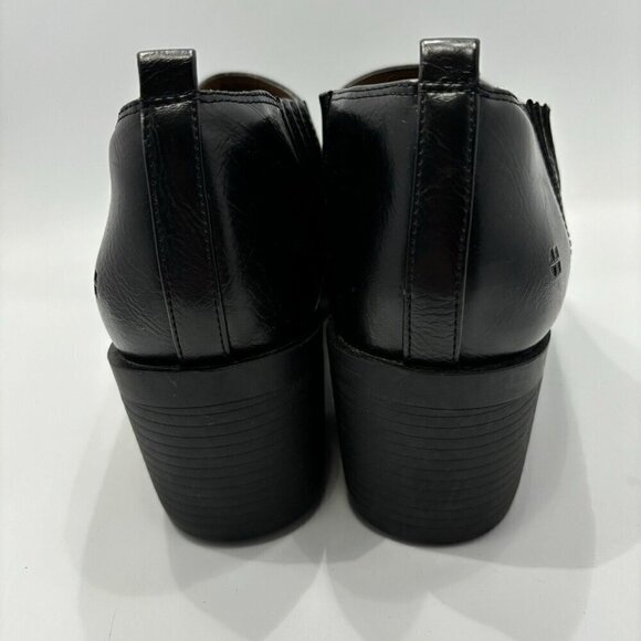 Shoes For Crews Eva 52118 Black Leather Almond Toe Slip Oil Resistant Shoes 11M - Picture 6 of 16